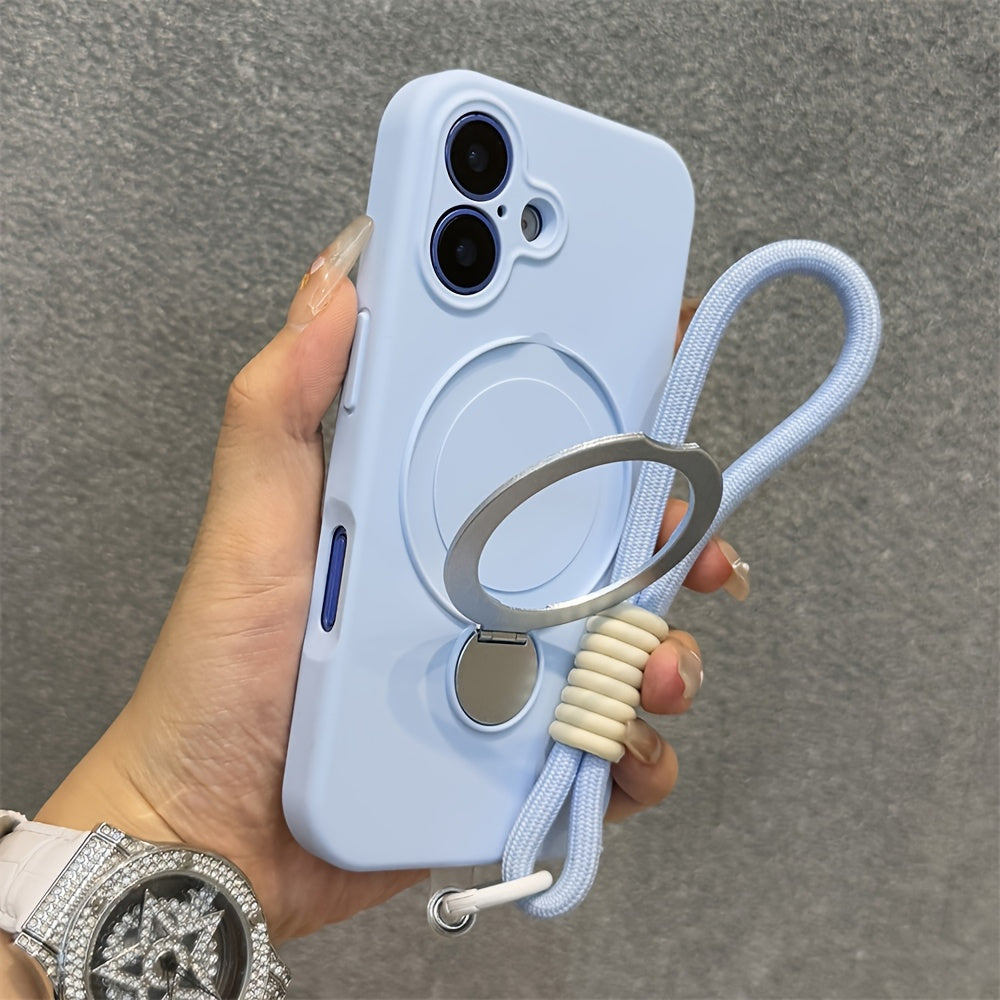 Silicone Rotating Stand Adjustable Case For iPhone