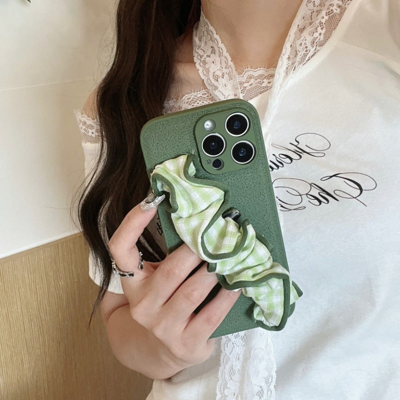 Moon Pit Pattern Wrist Strap Case for iPhone