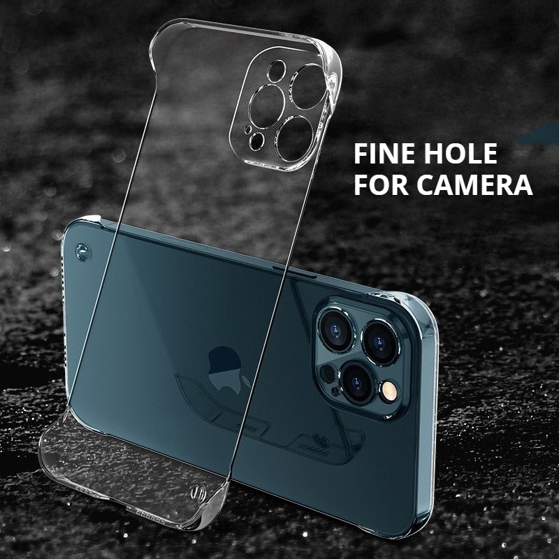 Borderless PC Transparent Mobile Phone Case for IPhone