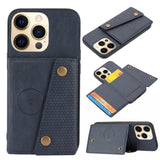 Stylish Multi-Functional Leather Card Holder, Wallet, and Phone Case (3-In-1) for IPhone