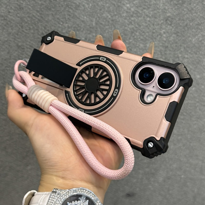 Electroplating Magnetic Gyroscope Holder Wristband  Case for iPhone