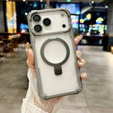 Metal Magnetic Camera Glass Ring Armor Case for iPhone