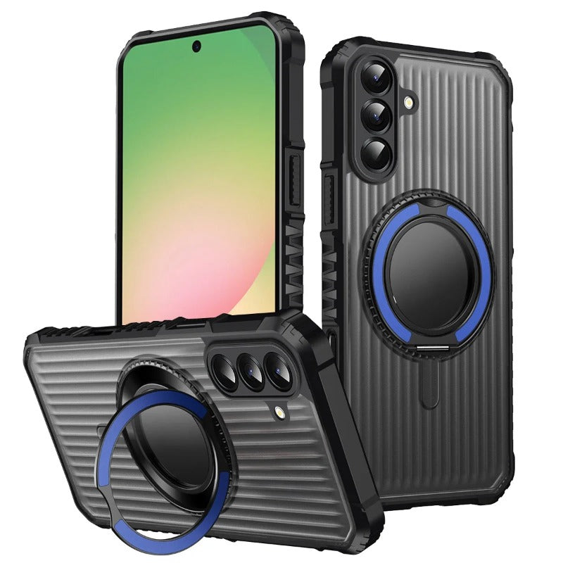 360° Rotate Ring Stand Military Grade Magnetic Case for Samsung