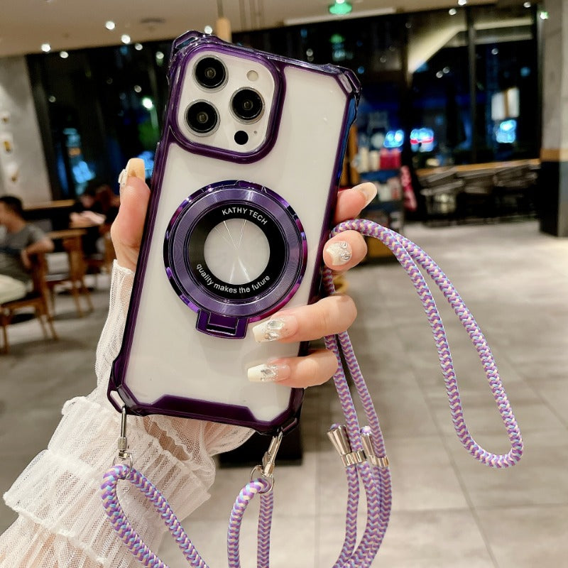 Traveler Magnetic Clip Crossbody Phone Case for IPhone