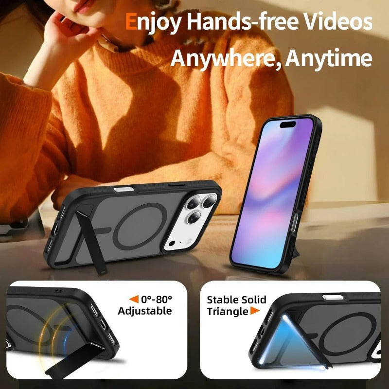 Magsafe Magnetic Foldable Stand  Shockproof Case for iPhone
