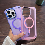 Magsafe Magnetic Translucent Shockproof Wireless Charging Case for iPhone