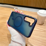 Magsafe Magnetic Skin-Feel Frosted Acrylic Phone Case for Samsung