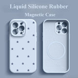 Liquid Silicone Magnetic Little Star Case For iPhone