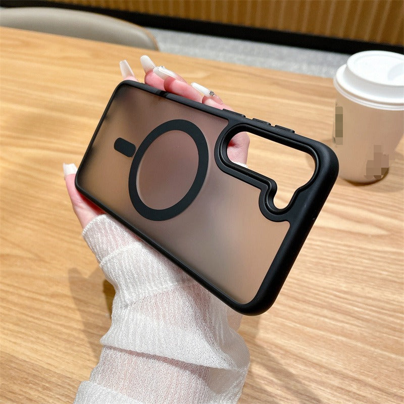 Magsafe Magnetic Skin-Feel Frosted Acrylic Phone Case for Samsung