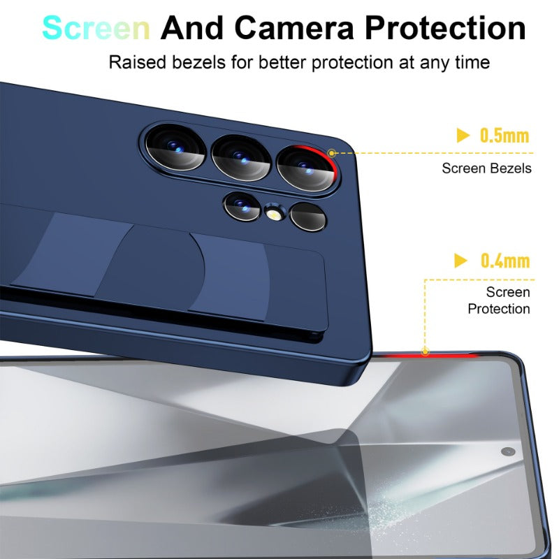 Silicone Wristband Full-Coverage Transparent Frosted Phone Case for Samsung