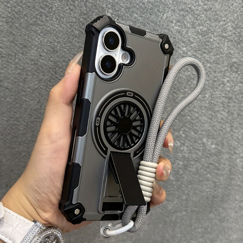 Electroplating Magnetic Gyroscope Holder Wristband  Case for iPhone