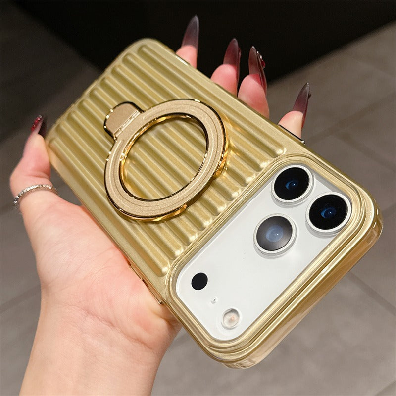 Magnetic Ring Holder Wireless Charging Case for iPhone