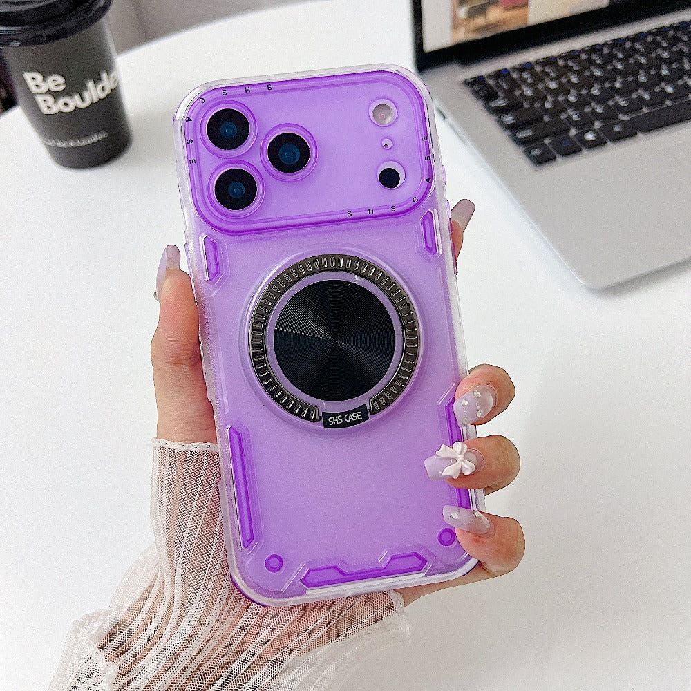 360° Transparent Mecha Phone  Gadget Safety Durable Case for iPhone