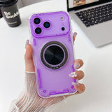 360° Transparent Mecha Phone  Gadget Safety Durable Case for iPhone