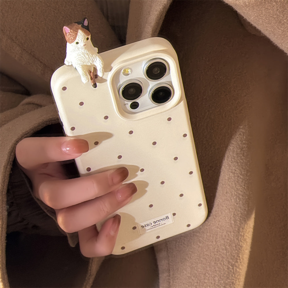 3D Lying Cat Phone Case Suitable case for iPhone