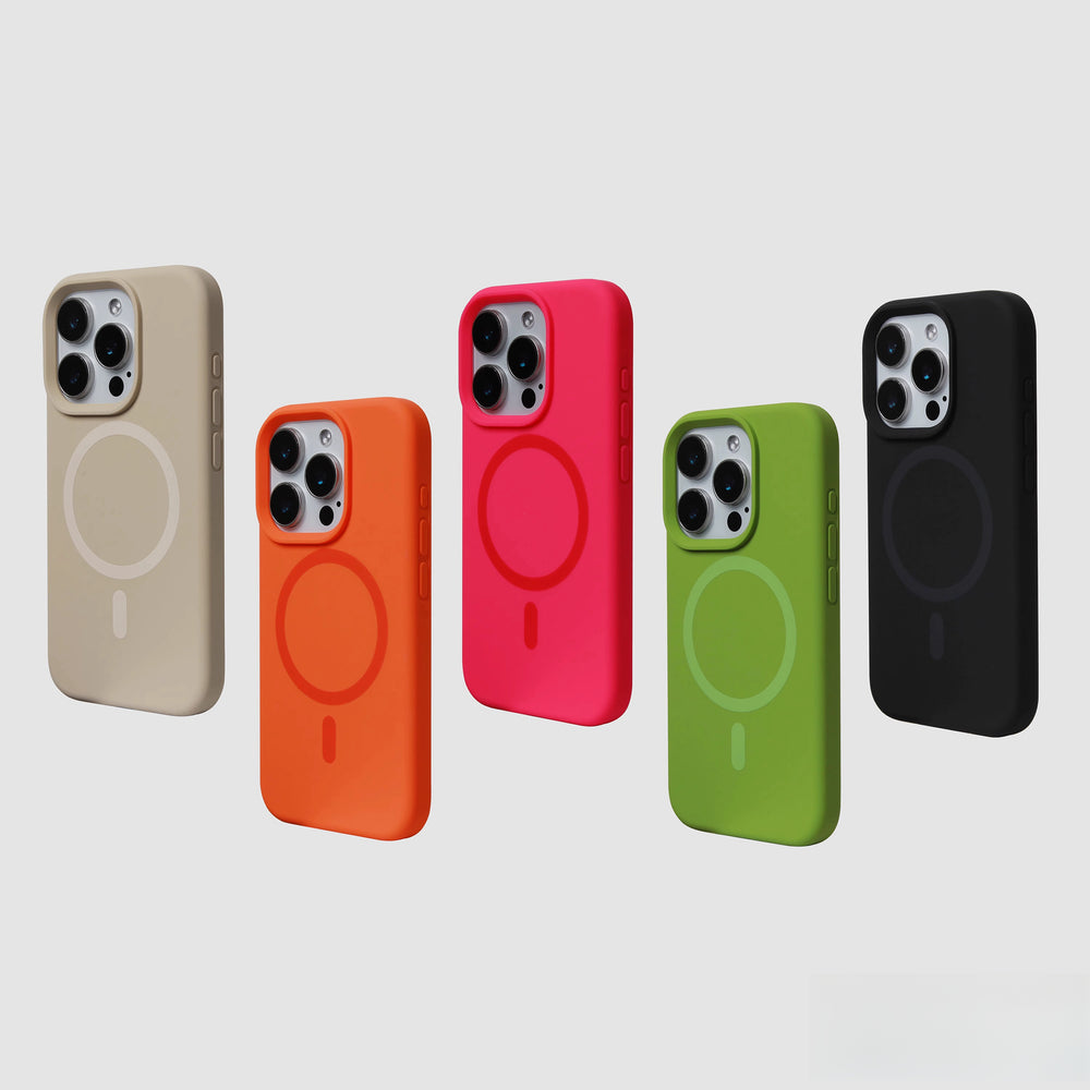 Advanced simple super strong magnetic liquid silicone case for iPhone