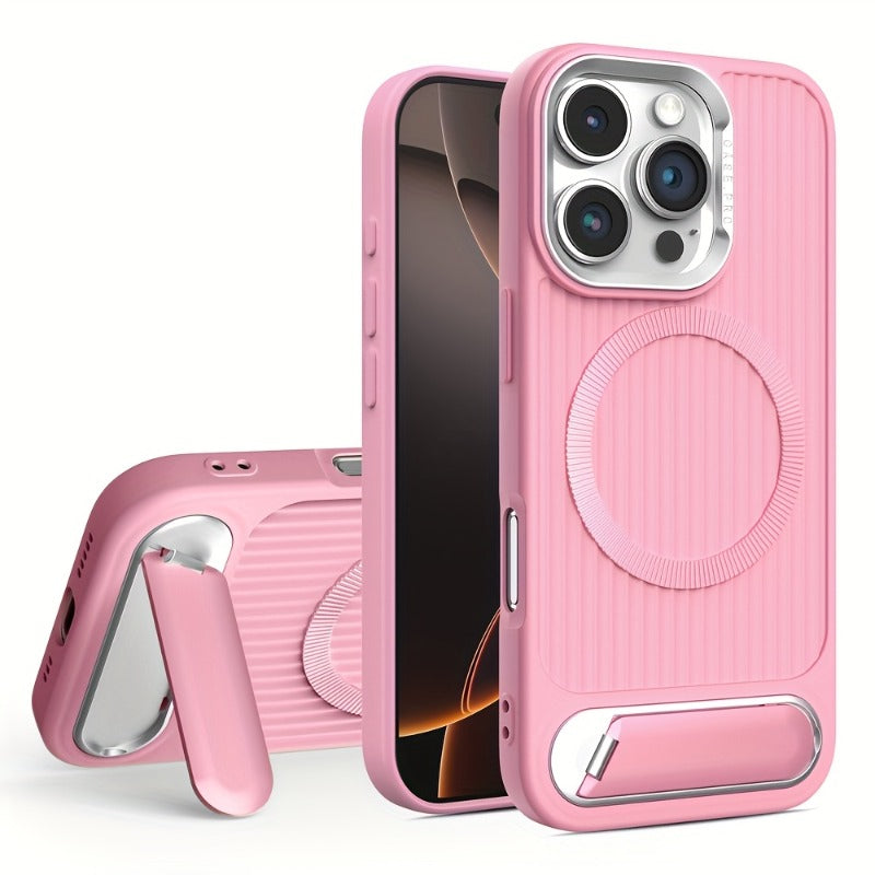 Magnetic Induction Phone Stand Case for iPhone