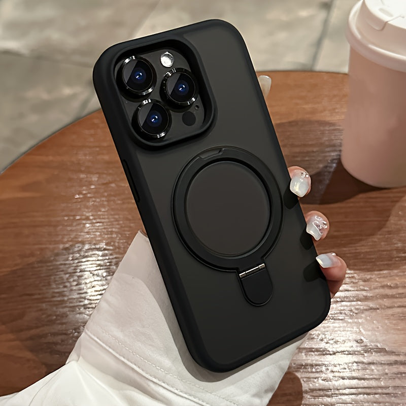 Magnetic Holder Armor Wireless Case For iPhone