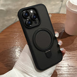 Magnetic Holder Armor Wireless Case For iPhone