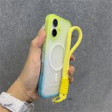 Gradient Matte Translucent Back Cover Case For iPhone