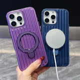 Magnetic Ring Holder Wireless Charging Case for iPhone