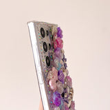 Rhinestone Luxury Bow Flower Phone Case for Samsung