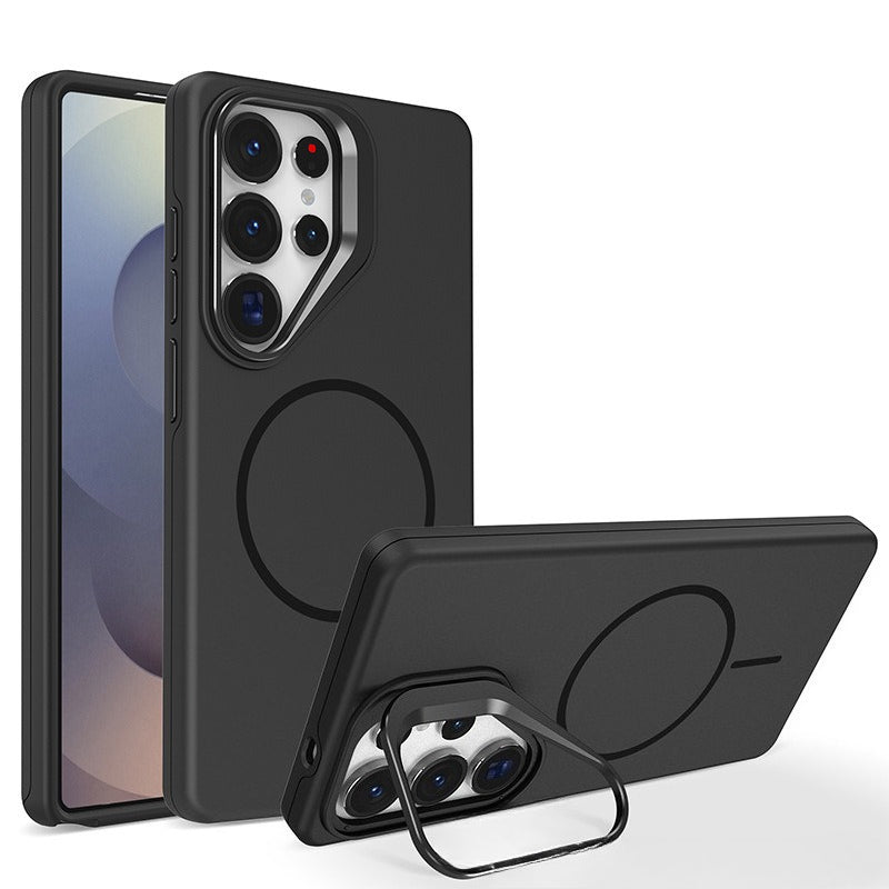 Lens Holder Magnetic Charging and Shockproof Phone Case for Samsung