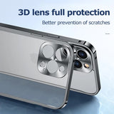 Luxury Shockproof Case with Metal Edge for iPhone