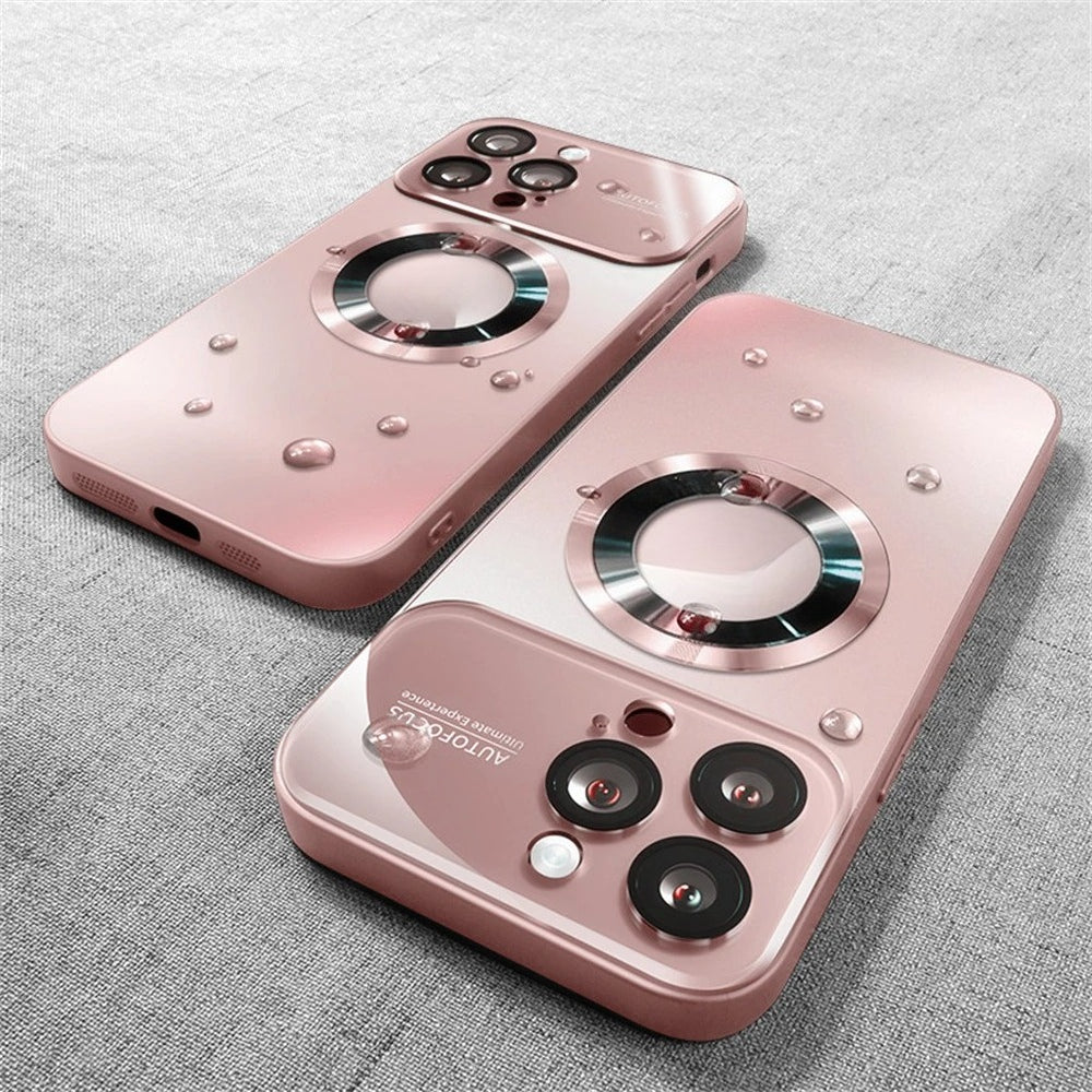 Camera Glass Film Magnetic Magsafe Case for iPhone