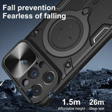 Magsafe Magnetic 360 Rotate Kickstand Armor Ring Case for iPhone