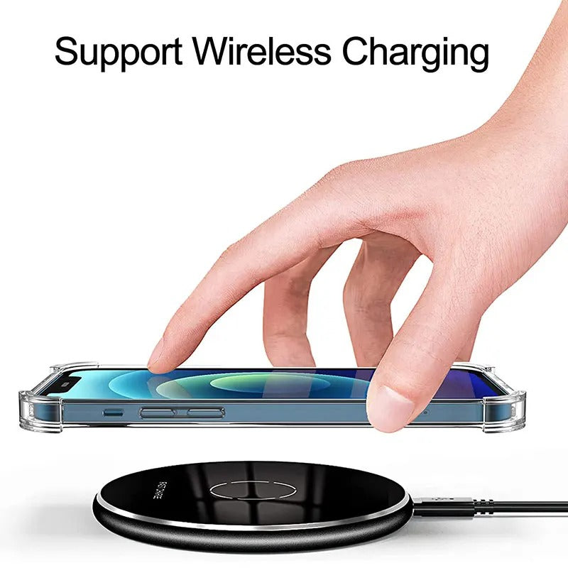 Thick Shockproof Silicone Clear Transparent Soft Phone Case for iPhone