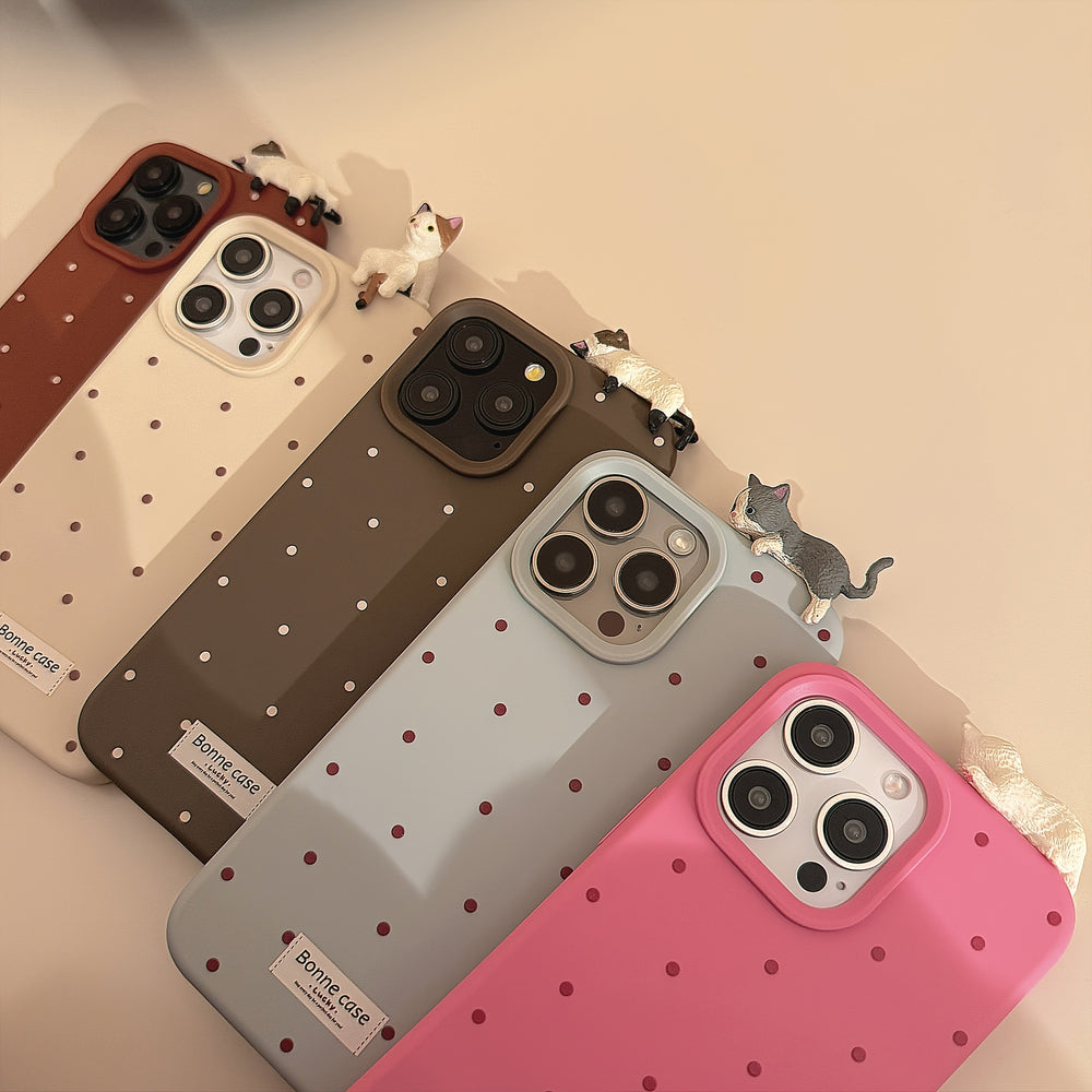 3D Lying Cat Phone Case Suitable case for iPhone