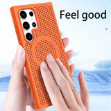 Magnetic Magsafe Heat Dissipation Shockproof Case For Samsung