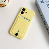 Colorful Candy Wallet TPU with Card case for iPhone