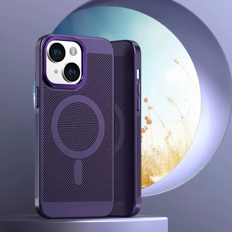 Cooling Mesh Heat Dissipation Magnetic Case for iPhone