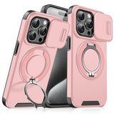 Business Magnetic Window Push-window Two-in-one Bracket Anti-fingerprint Mobile Phone Case Suitable for IPhone