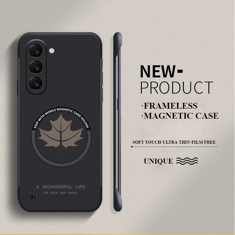 Ultra-thin Frameless Magnetic Maple Leaf Case For Samsung