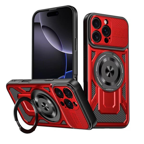 Magnetic rotating stand shockproof protective case for iPhone
