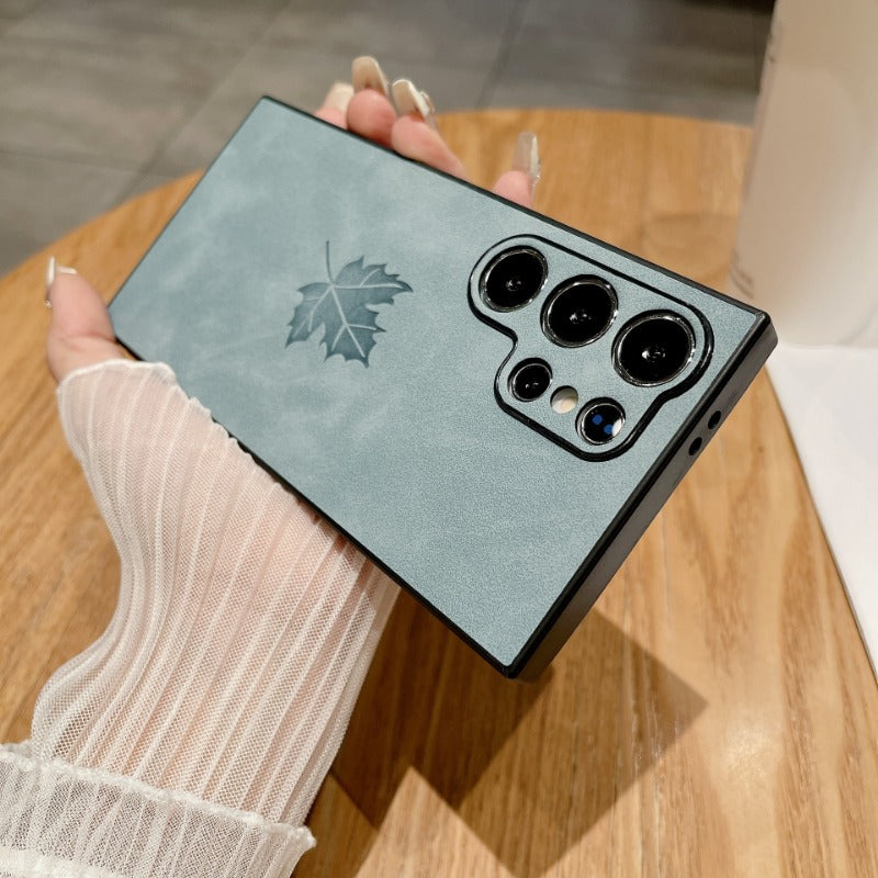 New Maple Leaf Leather Phone Case for Samsung