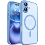 Magnetic Matte Translucent Armor Shockproof Hard PC Case For iPhone