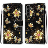 New Painted Leather Flip Phone Case with SIM Card Slot for Samsung