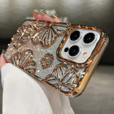 Retro Hollow Oil Painting  Case For iPhone