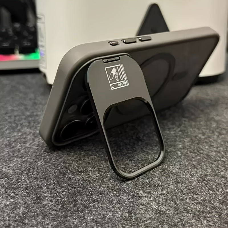 Foldable Invisible Bracket Magnetic Case For iPhone