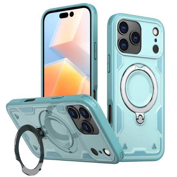 Shockproof Armor Stand Rechargeable iPhone Case