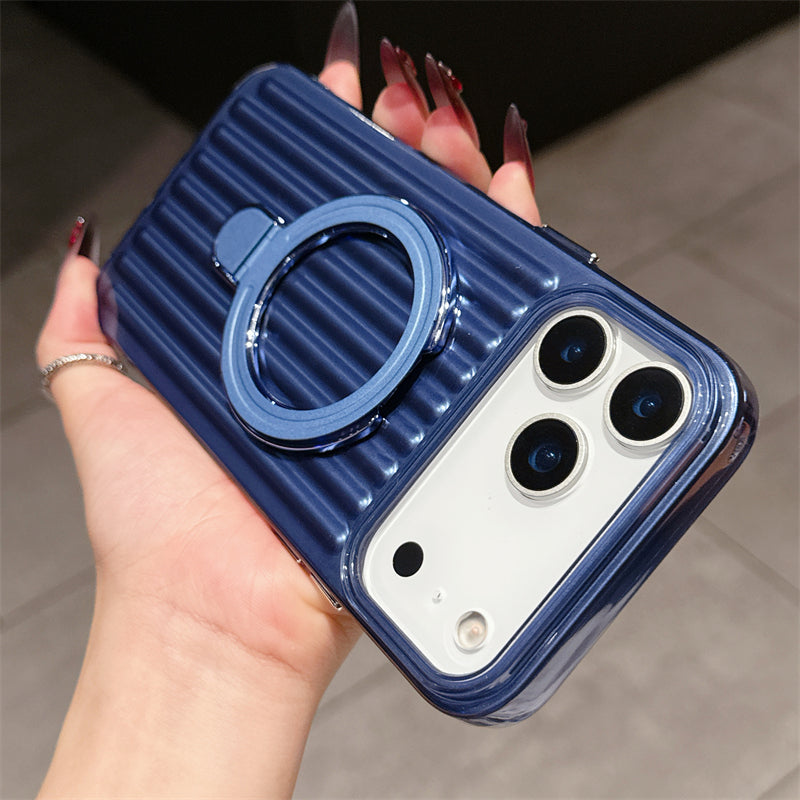 Magnetic Ring Holder Wireless Charging Case for iPhone