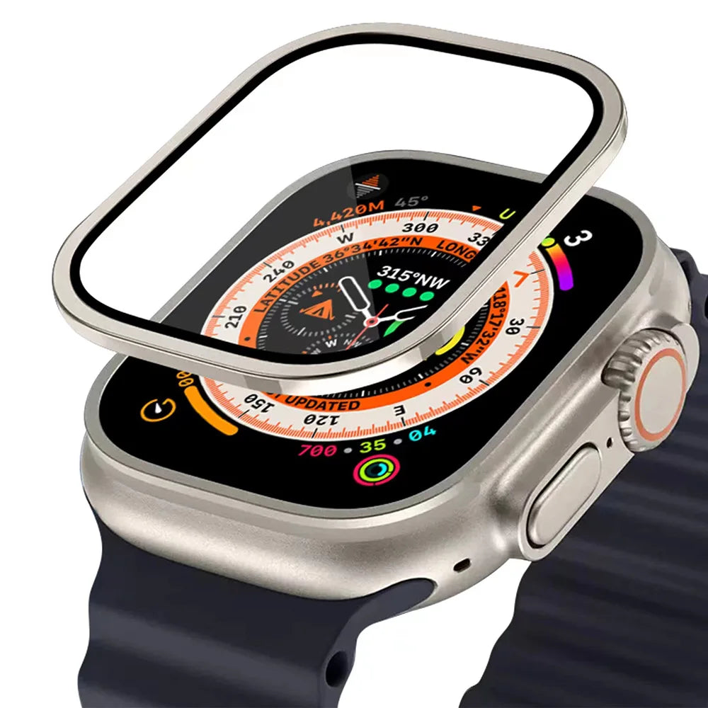 Aluminium Alloy Case+Tempered Glass for Apple Watch Ultra