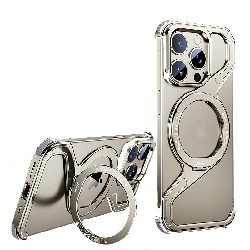 Aluminum Alloy Frameless Heat Dissipation Magnetic Case For iPhone