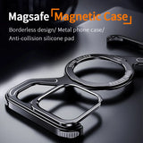 Aluminum Alloy Frameless Heat Dissipation Magnetic Case For iPhone