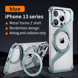 Aluminum Alloy Frameless Heat Dissipation Magnetic Case For iPhone