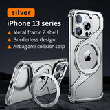 Aluminum Alloy Frameless Heat Dissipation Magnetic Case For iPhone